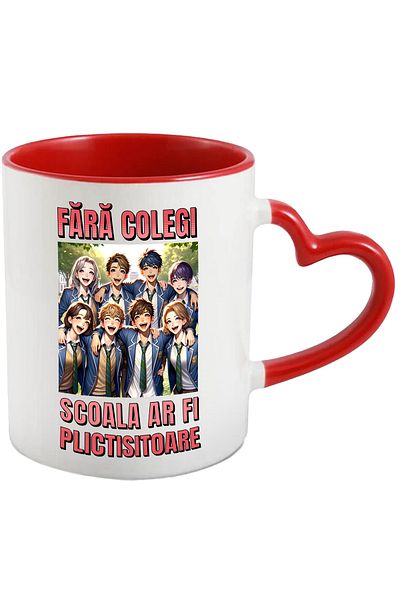 StoryGift Romania Mug Without classmates, school would be boring friends, 330ml, Ceramic with Handle, With, STG