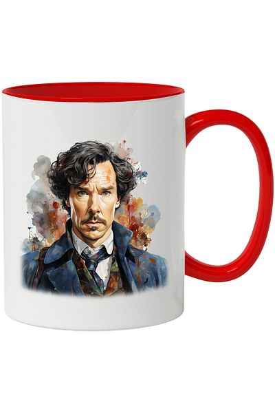 StoryGift Romania Sherlock Holmes Mug, Famous Character, Series Lovers, Multicolor 330 ml, With,STG