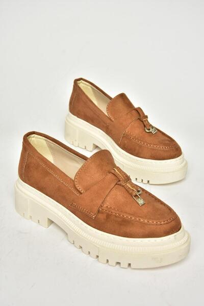 Fox Shoes Τ 294882202 Tan Suede Γυναικεία Loafer Παπούτσια