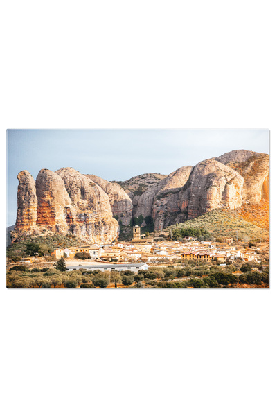 StoryGift Romania Tablou Canvas Satul Aguero Din Spania, Aguero, Spania, Peis...