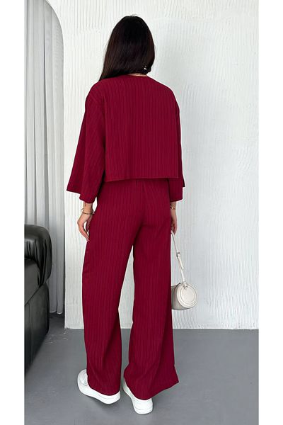 Noa Noa Front Tie Detailed Trousers Cardigan Set