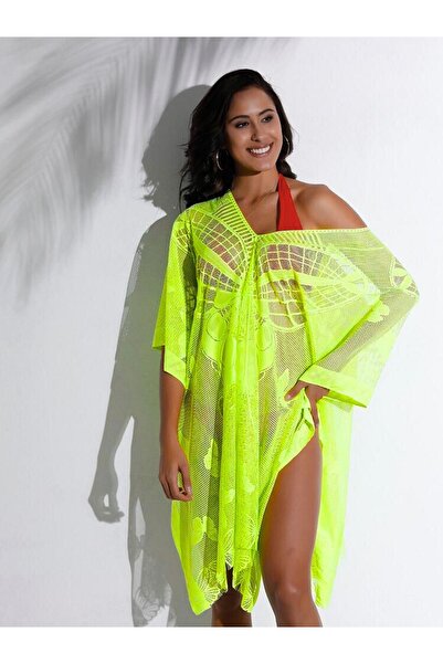 Bysenby Bysen Butterfly Patterned Beach Pareo - Loose Dress