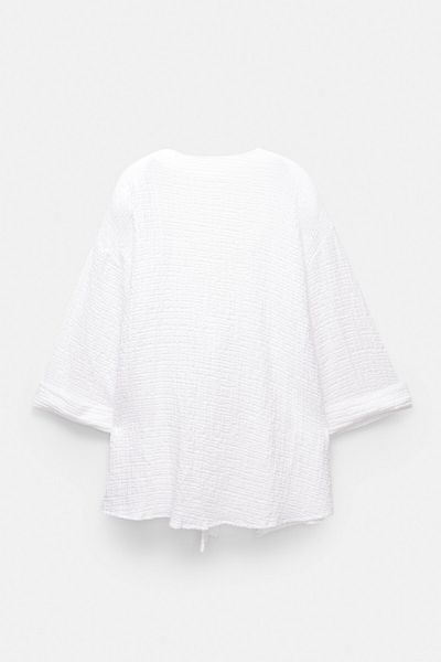 Pull & Bear Rustic blouse with front knot