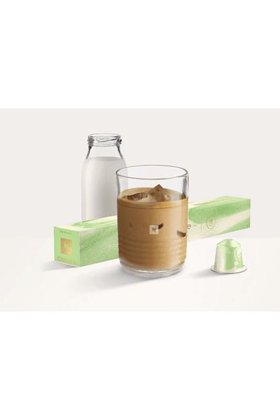 Nespresso Pistachio Vanilla Flavor over Ice Summer Capsule Coffee 10 L (Pistachio Aroma)