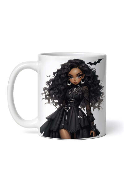 OEM Cană albă personalizată, păpușă demon Betsy, INOVATIX®. 330ml