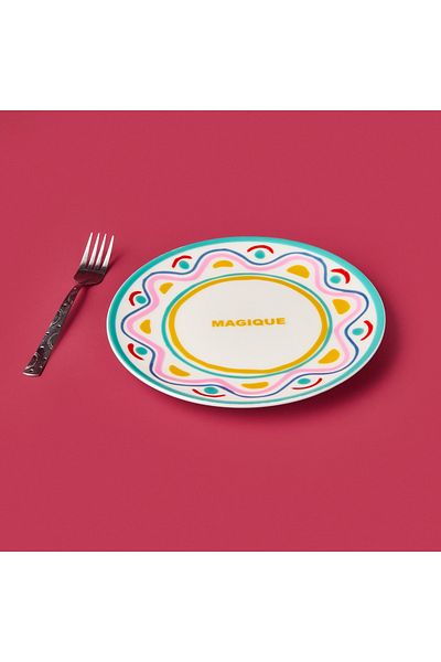 Evidea Kitchen Magique Pasta Plate - Colorful - 19 cm
