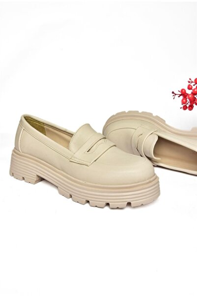 Fox Shoes R996092009 Bézs vastag talpú alkalmi női cipő