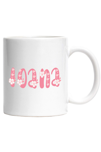 StoryGift Romania Cana Cu Numele Ioana, Flori, Colorat, Roz, Dragut, 330ml, C...