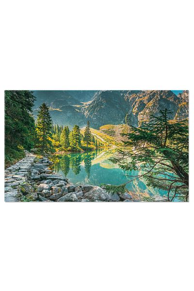 StoryGift Romania Tablou Canvas Parcul National Tatra In Polonia, Lacuri Morskie Oko, Paraul De Cinci Lacuri, Pei