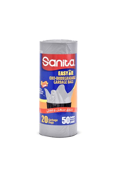 Sanita Sanita Easy Close Trash Bags 50 Gallons, 20 Bags