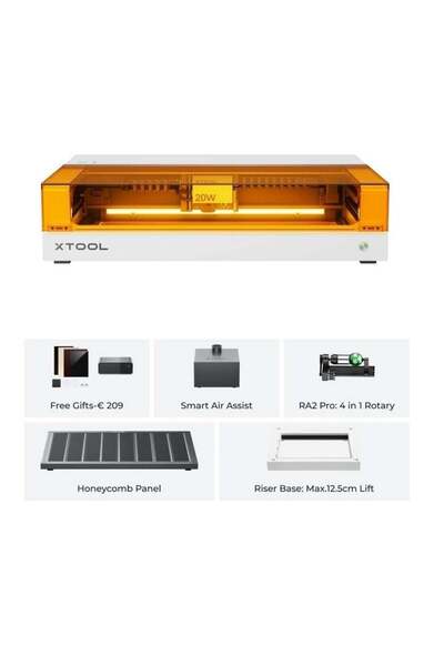 XTOOL S1 20W DELUXE PAKET LAZER MAKİNASI (BEYAZ)