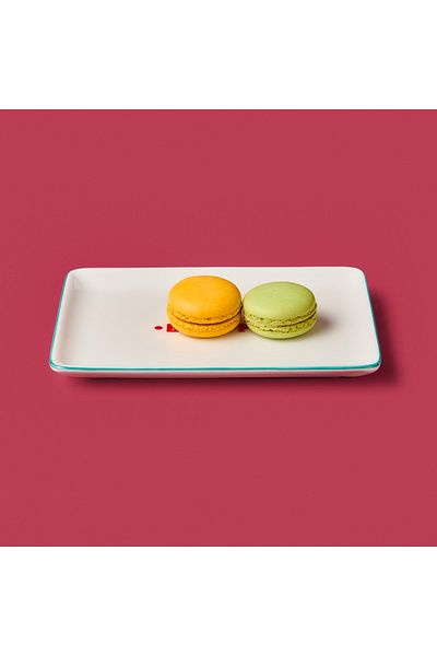 Evidea Kitchen Be Happy Serving Plate - Red / Pink - 13X18 cm