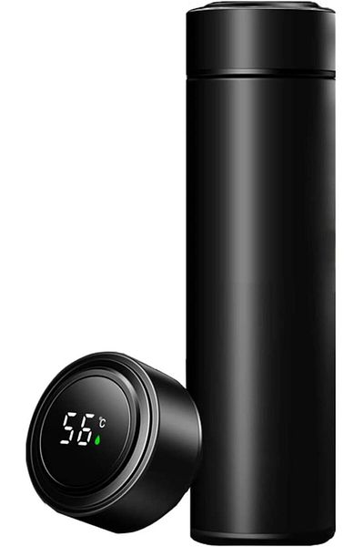 Generic Smart Water Bottle,Leak Proof,Double Walled Vacuum Insulated Water Bottle,500ml LED Temperature Dis