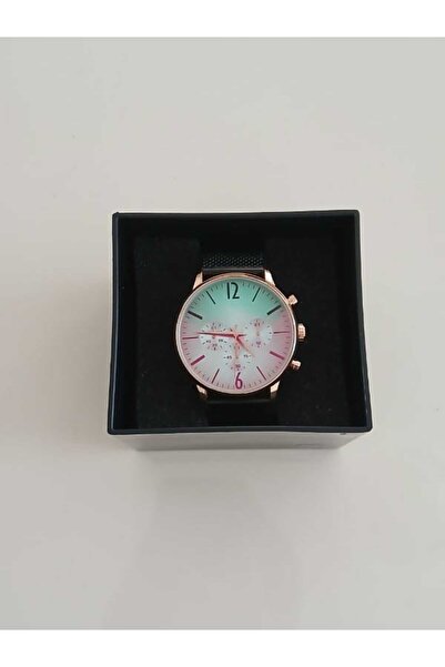 LShop Saatkolik Renk Değiştiren Cam Roz Kasa Spor Erkek Kol Saati