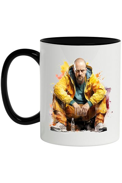 StoryGift Romania Mug With Walter White, Breaking Bad, TV Series, Character, Multicolor 330 ml, Wax, With ,STG