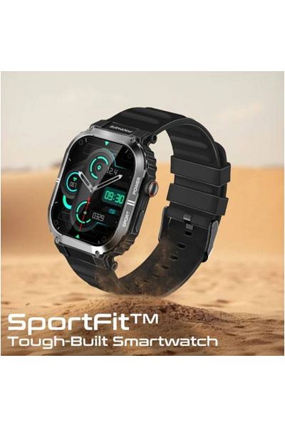 Promate Smart Sports Watch XWatch-SL 2.01 inch - Water Resistant - Supports Bluetooth - Black