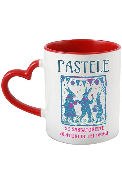 StoryGift Romania Pasta mug is celebrated with loved ones fam, 330ml, Ceramic with Handle, With, STG