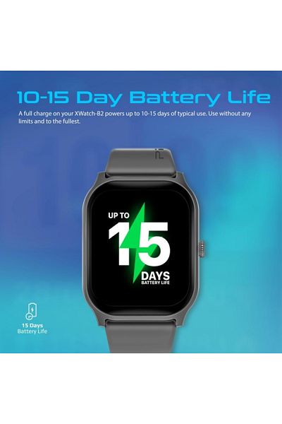 Promate Smartwatch XWatch-B2 - 2.01 inch Display - Bluetooth Support - Graphite