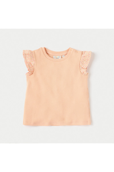 Juniors Printed Top With Cap Sleeves - Set Of 2