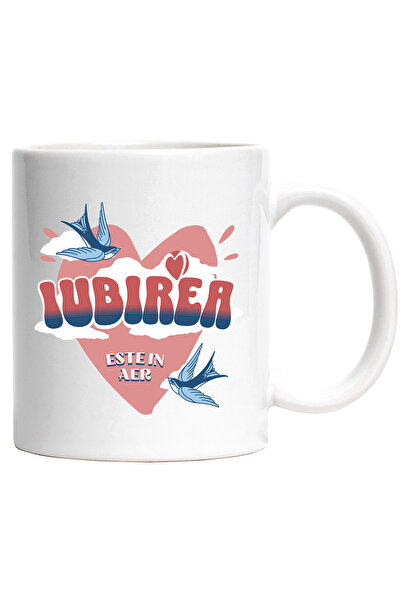 StoryGift Romania Cana iubirea este in aer pasari Valentine's Day, 330ml, Cer...