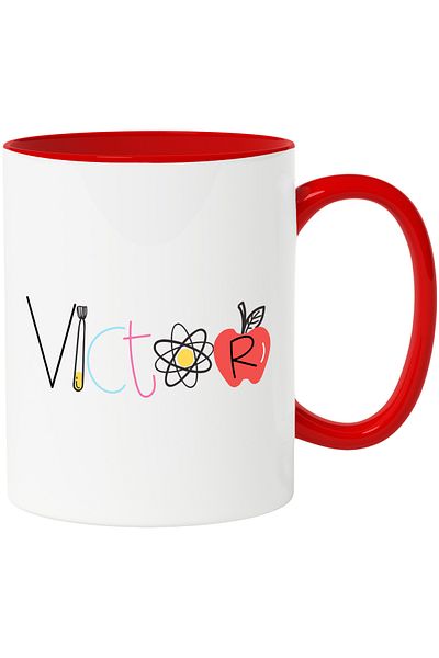 StoryGift Romania Mug With Name Victor, and Funny Message, Curious, Sociable, Galagio, 330ml, Ceram, With,STG
