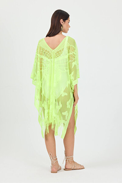 Bysenby Bysen Butterfly Patterned Beach Pareo - Loose Dress