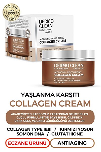 Dermo Clean ANTI AGING YAŞLANMA KARŞITI COLLAGEN CREAM 50 ML