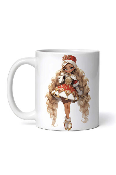 OEM Cană albă personalizată, Păpușa Selena, INOVATIX®. 330ml