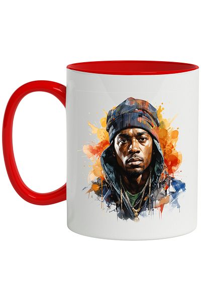 StoryGift Romania Mug With Andre 3000, Musician, Singer, Celebrity, Multicolor 330 ml, Ceramic, With,STG