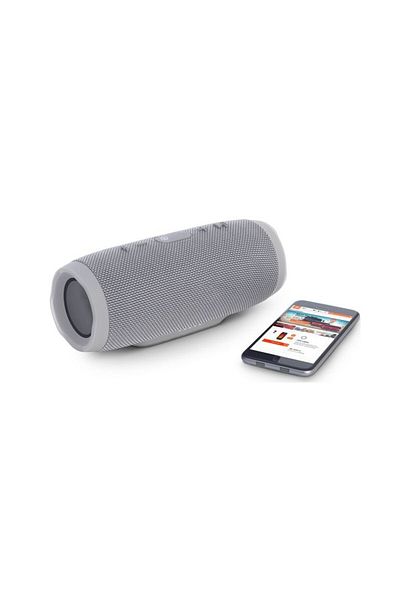 MACVI Portable wireless Bluetooth speaker Macvi® Charge 3, 2x10W, USB, SD Card, PowerBank, 6000mAh, Gray