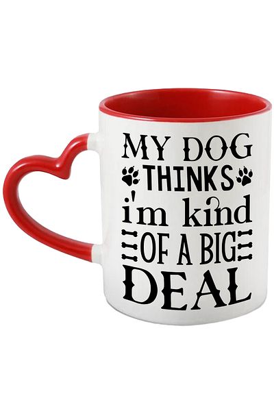 StoryGift Romania Mug for those who consider themselves important to their dogs with a message in English, With ,STG