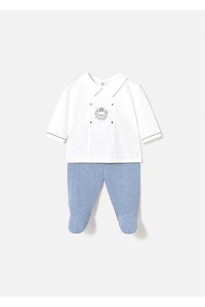 MAYORAL Baby Boy Long Sleeve t Shirt Leggings Suit White 1558