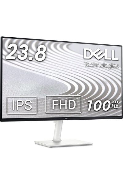Dell S2425H 24-inch Monitor, FHD (1920 x 1080), 100 Hz, Water and Dust Resistant, 4ms, 99% sRGB, Bui