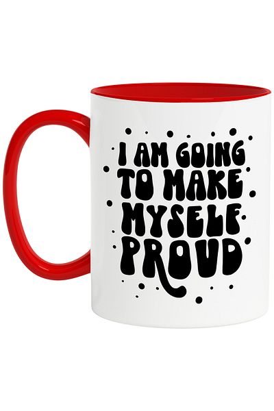 StoryGift Romania Mug with the message "I am going to make myself proud" - I will be proud of myself, with STG