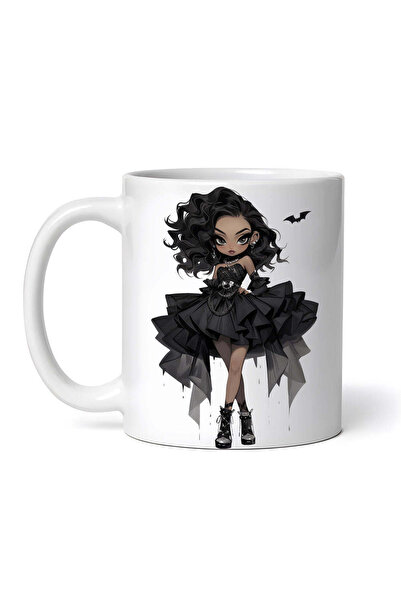 OEM Cană albă personalizată, Demon Doll Ellis, INOVATIX®. 330ml