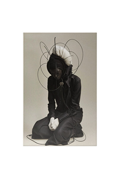 StoryGift Romania Tablou Canvas Persoana Cu Pielea Neagra Imbracata In Negru ...