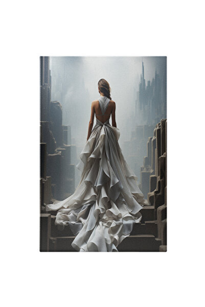 StoryGift Romania Tablou Canvas: View De Sus Oras Abandonat Ceata Densa Fata ...