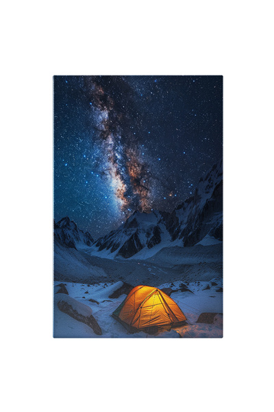 StoryGift Romania Tablou Canvas: Camping Între Munți Pentru Peisajul Magnific...