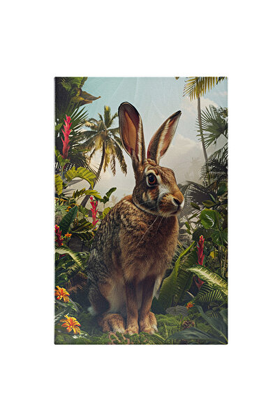 StoryGift Romania Tablou Canvas Iepurele Migrant A Găsit O Nouă Casă În Freamătul Exotic De La Marginea Apei , Pi