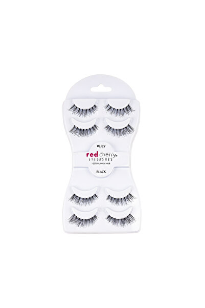 Red Cherry رموش ليلي 4 في 1 سوداء
