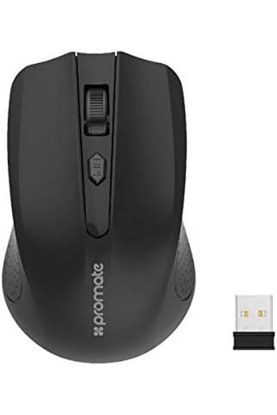 Promate Promate Wireless Mouse, 2.4Ghz Ergonomic Wireless Optical Mouse with 3 Adjust