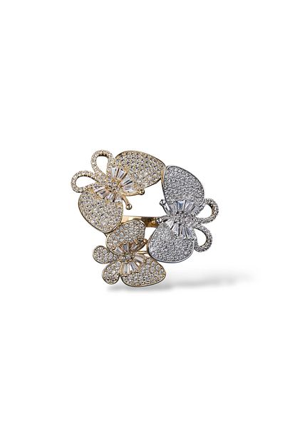 la nuit jewellery Iris Bloom Butterfly Ring