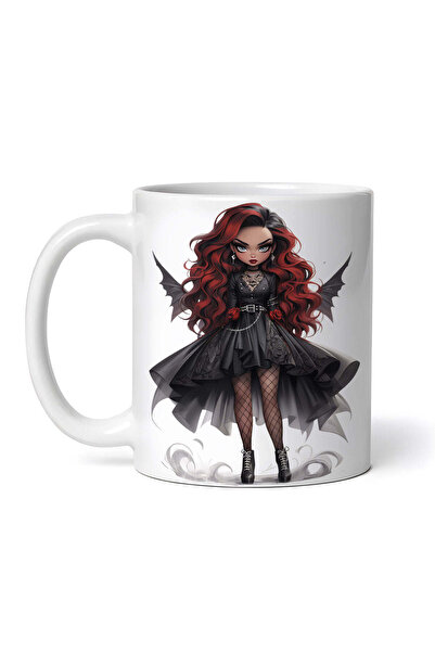 OEM Cană albă personalizată, Păpușa Demon Daruka, INOVATIX®. 330ml