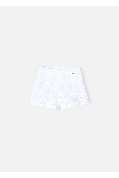 MAYORAL Pantaloni scurți pentru fete alb 3285