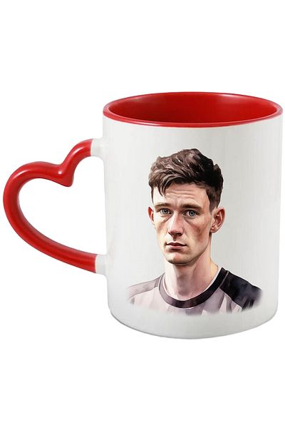 StoryGift Romania Mug With Gerard Pique, Athlete, Footballer, Famous Player, Multicolor 330 ml, Ce, Cu, STG