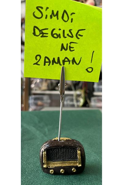 EREN Mini Radio Coffee Polyester Paper Holder Notebook-Very Stylish-Cute Send Mini Message to Loved Ones