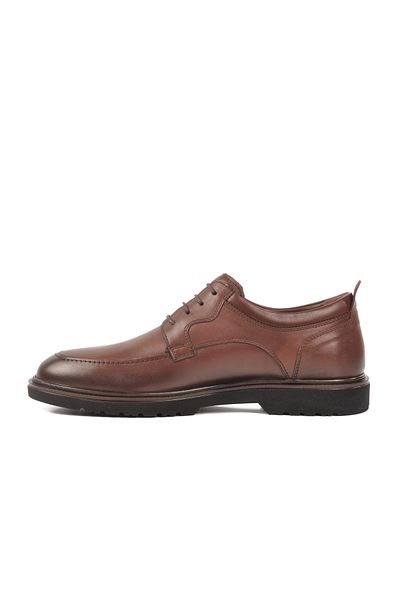 AYAKMOD Chestnut Genuine Leather Orthopedic Men's Casual Shoes 3K1377 m