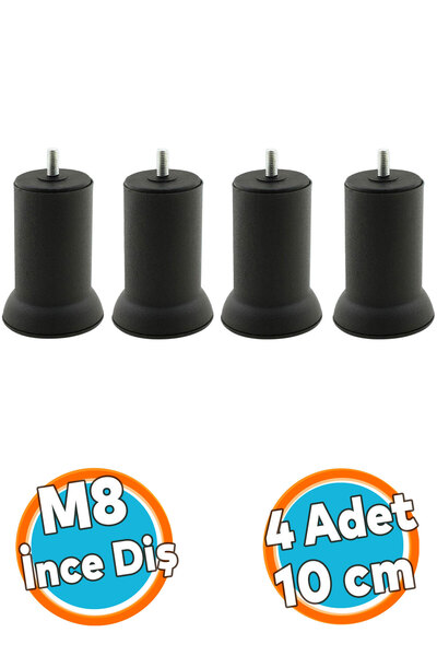 NZB Mobilya Yatak Metal Kanepe Baza Koltuk Orta Destek Ayağı M8 Civata Siyah ...