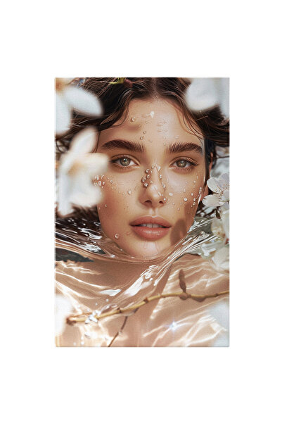 StoryGift Romania Tablou Canvas Minunata Tanara Cu Sprancene Stufoase Si Paru...