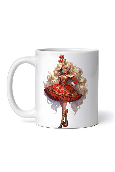 OEM Cană albă personalizată, Păpușa Fiora, INOVATIX®. 330ml